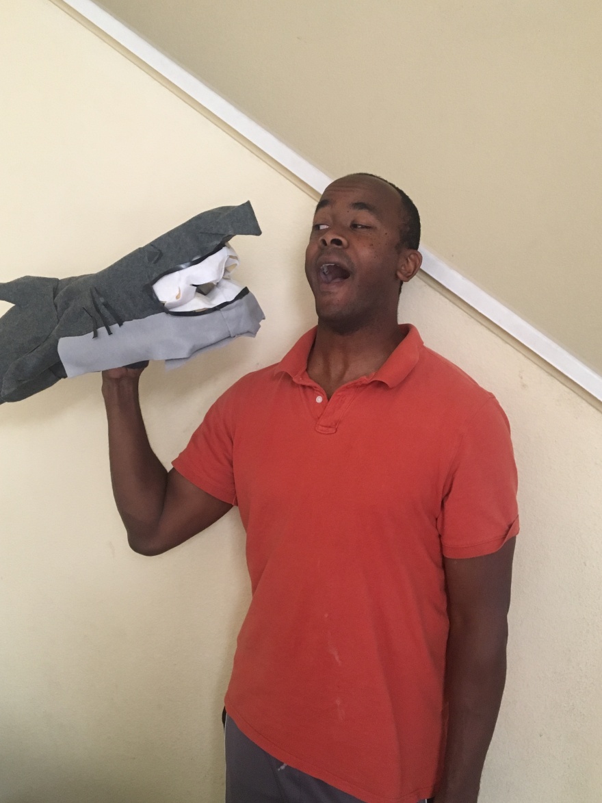 Clark The Shark Puppet created by Jamaal R. James for James Creative Arts And Entertainment Company. puppet theater