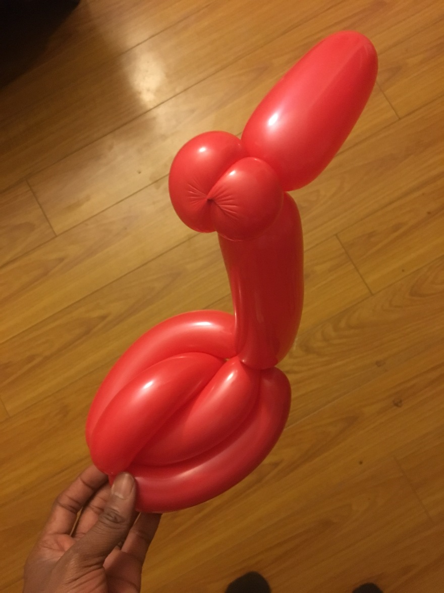 Balloon Art duck created by Creative director Jamaal R. James of James Creative arts And Entertainment Company. balloon animals